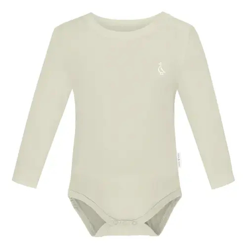 Long Sleeve Baby Onesie – RAPH&REMY® - Color: BEIGE, Size 0-3 Months