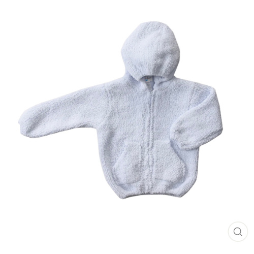 Chenille Hoodie - Light Blue – Angel Dear