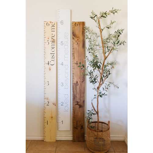 HAND PAINTED Growth ruler, growth chart, measuring stick, kid ruler, giant ruler, family growth chart, wooden ruler, wooden growth ruler