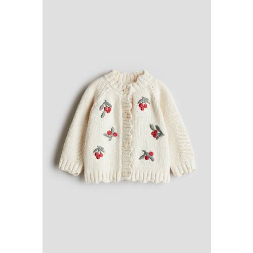 EMBROIDERY-DETAIL CARDIGAN