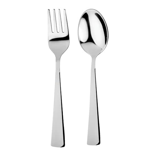 Kids Silverware Set, EIUBUIE18/10 Stainless Steel Metal Toddler Utensils, Safe Reusable Child Cutlery Flatware Includes Fork Knife Table Spoons for Eating(4 Piece, Mirror Polished)