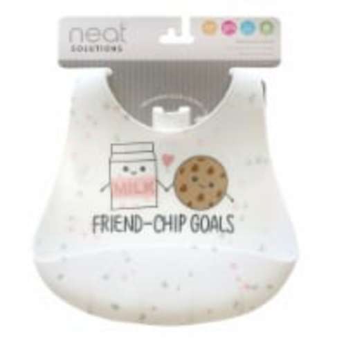 Neat Solutions® Friend-Chip Goals Silicone Bib, 1 ct