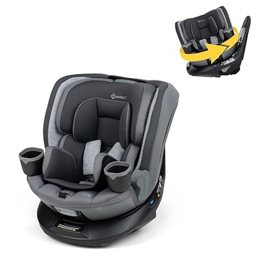Safety 1st Turn and Go 360 DLX Rotating All-in-One Convertible Car Seat, Sand Bucket
