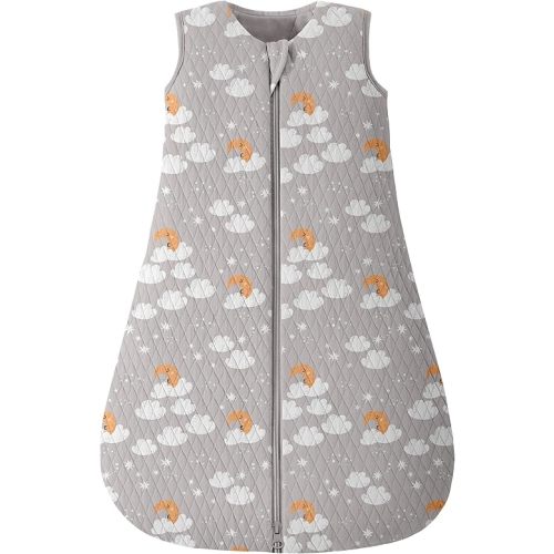 Looxii Baby Sleep Sack 6-12 Months 2.5 TOG Baby Wearable Blanket, Cotton Quilted Infant Toddler Sleeping Bag 2-Way Zipper Warm Toddler Sleep Sack for Winter