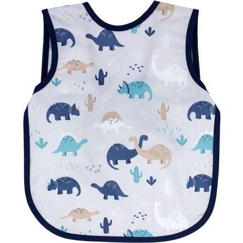 BapronBaby Floral/Nature Bapron - No Neck Tie Safer Bib - Baby & Toddler - Soft Waterproof - PVC, BPA & Phthalate Free - 6m+