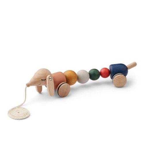 Home Activity Toys | LIEWOOD Barthes Pull Along Toy - Golden Caramel Multi Mix - Kaitlyn Gold