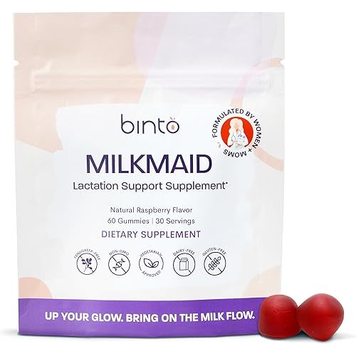 Binto Milkmaid Gummies is a Delicious Lactation Support for Nursing Mothers - Supports Healthy Lactation and Boosts Milk Supply (30-Day Supply)