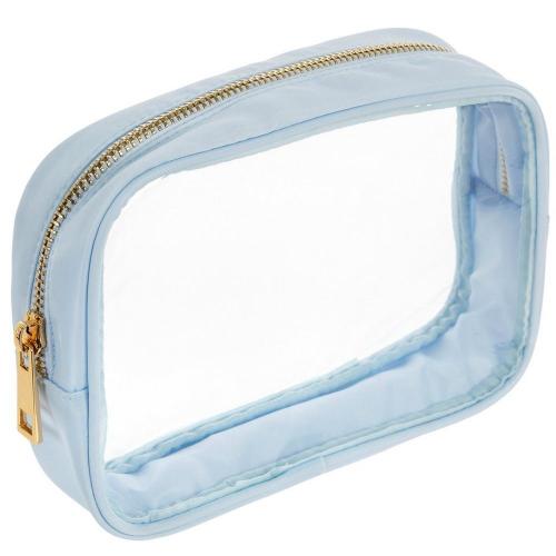 Clear Rectangle Diaper Bag Organizer Pouch (Blue, Sand)