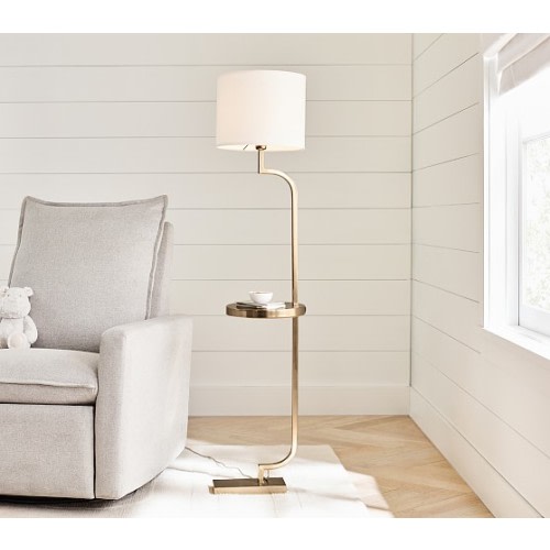 Polished Tray Floor Lamp | Pottery Barn Kids