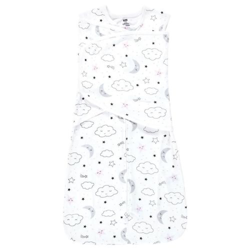 Hudson Baby Infant Girl Convertible Swaddle Sleep Sack, Dreamer, 0-3 Months
