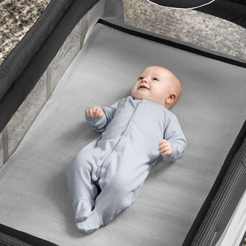 Lullaby Premium Fitted Playard Sheet - Grey | Chicco