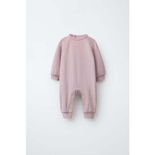 PLAIN PLUSH JUMPSUIT - Pink | ZARA United States