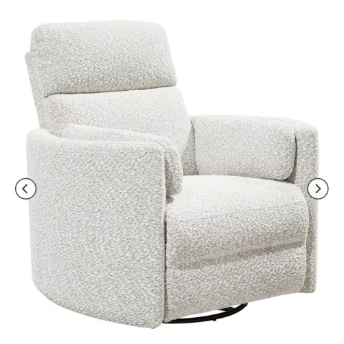 Simeon Collection Power Swivel Glide Recliner in Tatum River Rock