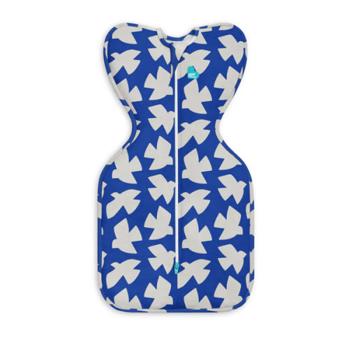 Swaddle Up™ 1.0 TOG Cotton Cobalt Paperbirds