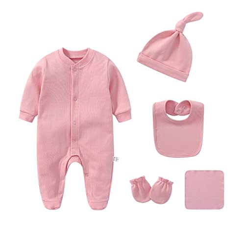 IADOER Baby Unisex Baby Cotton Layette Set Gift for Baby Boys Girls Accessories Set Newborn Essentials 0-12 Months