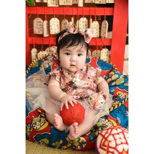 chinese cheongsam romper handmade for baby gift TuTu set pink