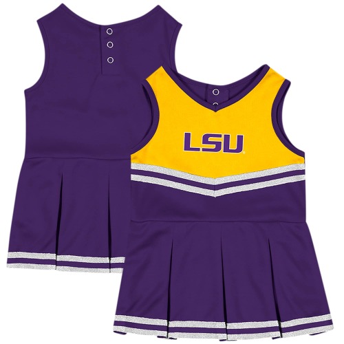 LSU Tigers Colosseum Girls Infant Time For Recess Cheer Dress - Purple