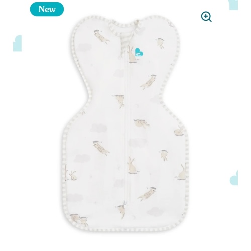 Swaddle Up™ 1.0 TOG Cotton White Cloud Bunnies