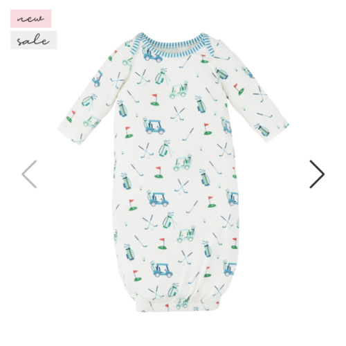 Blue Golf Sleeper Gown
