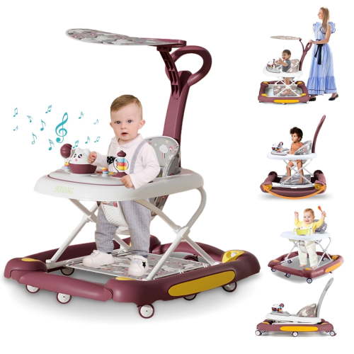 LuoLuo Baby Walker, Music and Lights Toddler Jumper, Foldable Baby Walkers for Boys Girls Babies 6-36 Months