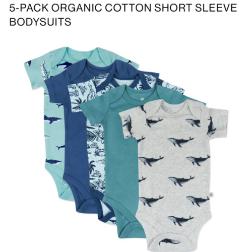 5-Pack Organic Cotton Short Sleeve Bodysuits | Honest Baby Clothing