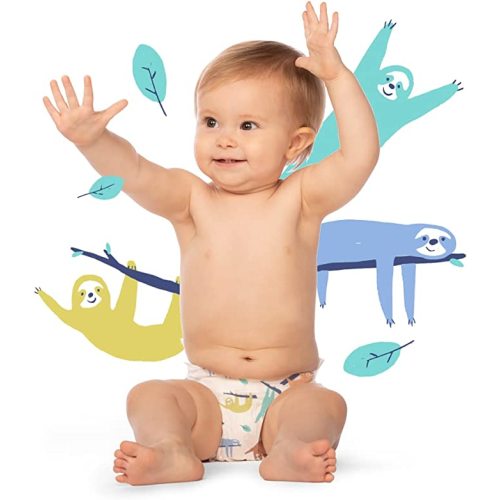 Hello Bello Baby Diapers - Size Newborn - Sleepy Sloths - 35 Count (Pack of 1)