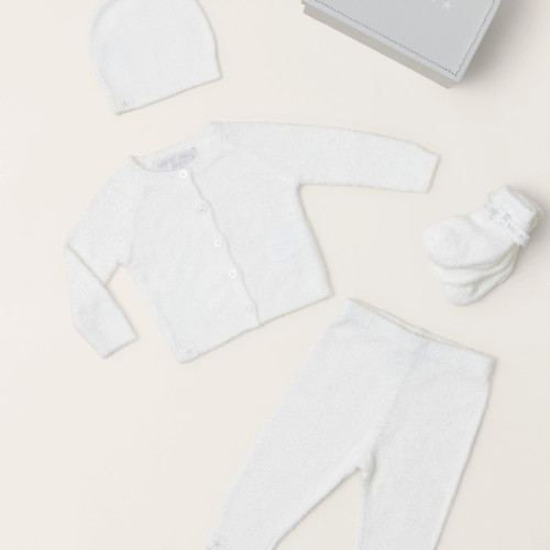 Barefoot Dreams CozyChic Lite Classic Newborn Set- Pearl
