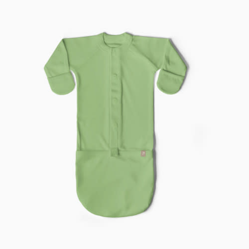 Goumi Kids 24hr Convertible Sleeper Baby Gown - Matcha, 0-3 M