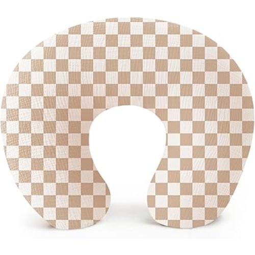 Konssy Muslin Nursing Pillow Covers, 100% Cotton Soft & Adorable Covers for Breastfeeding Pillows, Slipcovers for Newborn Baby Boys & Girls