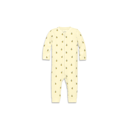 Baby Organic Zip Romper In Baby Bugs, 3-6M- Only 2 left
