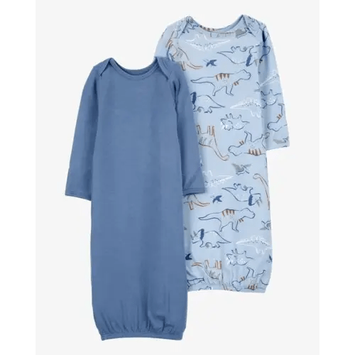 Baby 2-Pack Dinosaur PurelySoft Gown Set - Carter's | Carter's