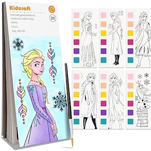 Amazon.com: Paint with Water Coloring Books for Kids, Pocket Mess Free Watercolor Painting Kit, Water Color Paint Set Arts and Crafts Gift for Girls Ages 4 5 6 7 8+, Travel Activity Toy - Princess : Toys & Games