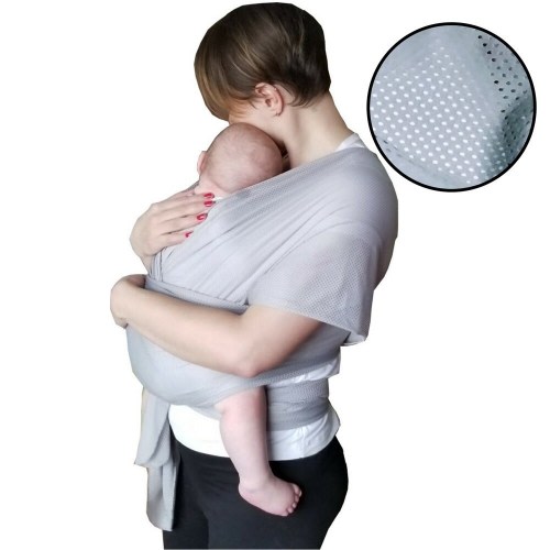 The Breezy Wrap - Breathable Baby Carrier (Cotton Mesh)