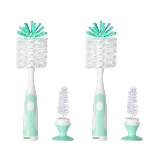 Chemimoso Multifunctional Cleaning Brush, Baby Bottle Brush, Bottle Brush Cleaner Set C, Green, Nylon and Nylon Brush