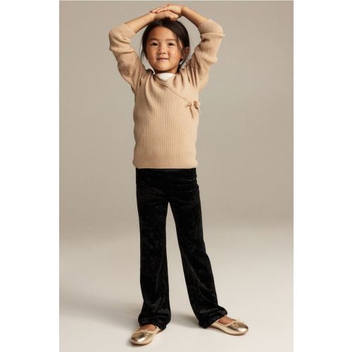 Flared Leggings, Black - size 3T (2-3Y)