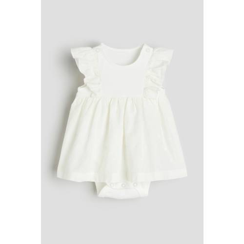 Ruffle-trimmed Bodysuit Dress