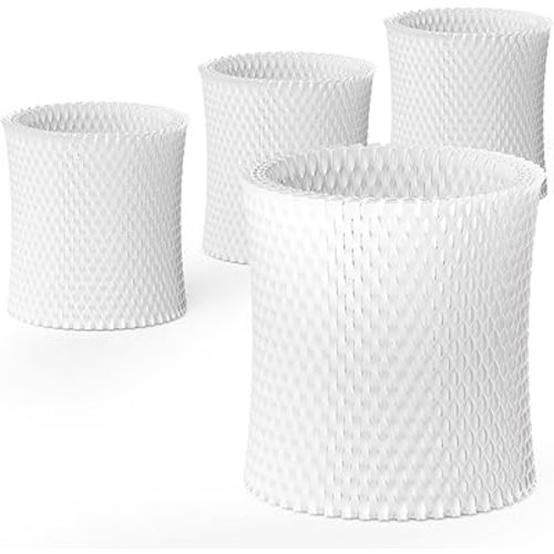 4-Pack Bedside Humidifier Filter Replacement Compatible with Canopy Bedside & Nursery Humidifiers, Made with Wood Pulp & Paper Filter, Humidifier Wicking Filter Lasts Up to 6 Weeks