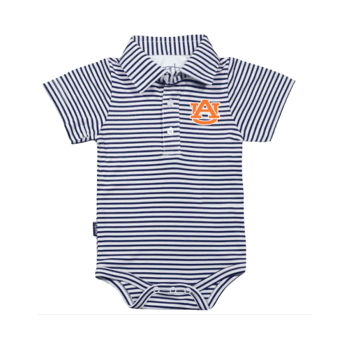 New Aubie Carson Boys Striped Polo Onesie - J&M Bookstore Downtown