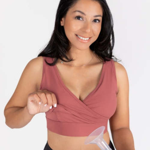 Love & Fit Nursing & Hands-Free Pumping Bra - Desert Rose