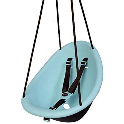 Swurfer Kiwi - Your Child's First Swing with Ergonomic Foam-Lined Shell Design, Blister Free Rope and 3-Point Safety Harness, Ages 9 Months and Up