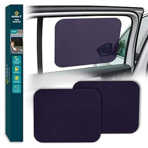 Amazon.com: Safety 1st Cling Car Window Shades for Baby, Sun Blocker, Glare Shield and UV Protection for Your Child, Static Side Window Shade, Window Rolls Down Shade Stays On, Black Tint, Pack of 4 : Automotive