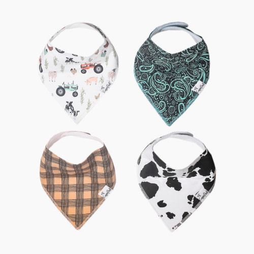 Copper Pearl 4 pack Bandana Bib Set - Jo