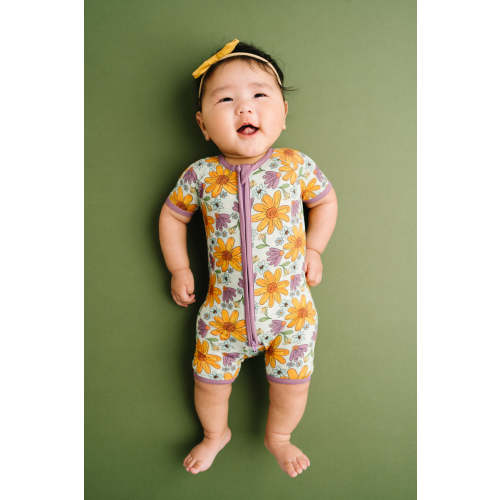 Laura Mae Floral Bamboo Short Romper
