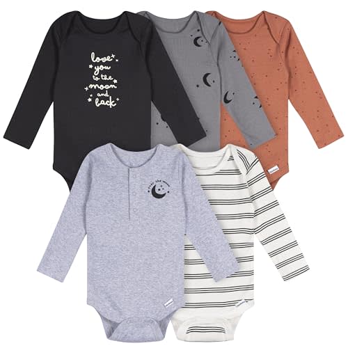 Gerber Baby Boys 6-pack Long-sleeve Onesies Bodysuit