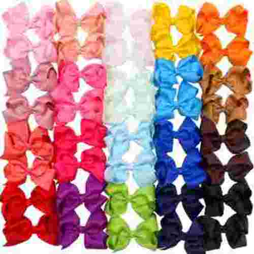 JOYOYO 40Pcs 4.5 inch Baby Hair Bows Alligator Clips Grosgrain Ribbon Big Bows Clips For Girls Toddlers Kids Children 20 Colors In Pairs