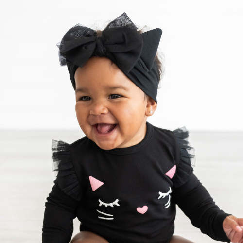 Cat Ears Luxe Bow Headband - Little Sleepies