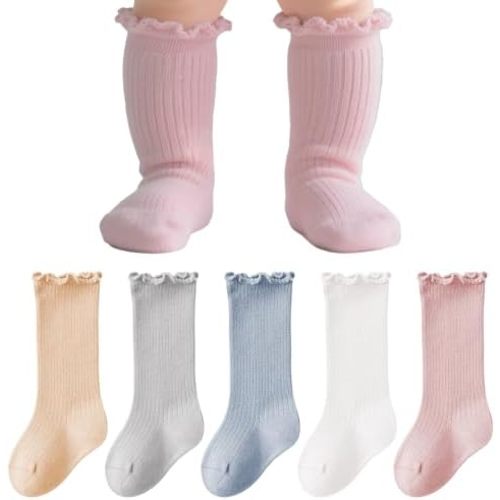 Baby Knee High Socks Newborn Infants Toddlers Cotton Uniform Stockings Warm Cotton Boys Girls Stockings