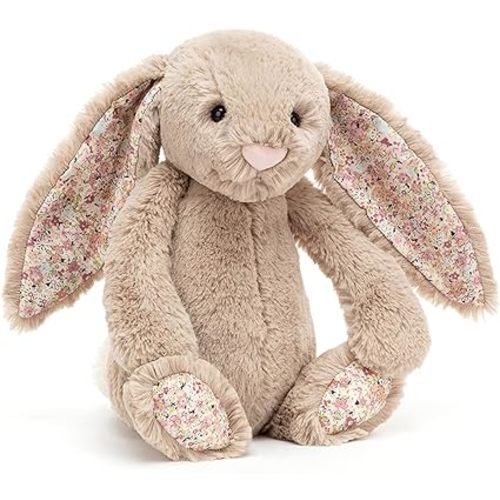 Jellycat Blossom Bea Beige Bunny Stuffed Animal, Medium