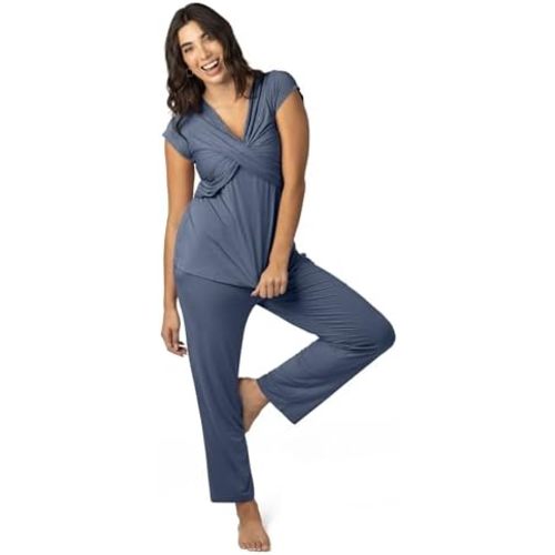 Kindred Bravely Davy Ultra Soft Premium Maternity Pajama Set for Breastfeeding & Nursing