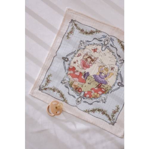 Fairy Tale Collection Muslin Baby Burp Cloth, Cloth Diapers, Organic Cotton Baby Wipe, Baby Shower Gift, Washable Mouth Wipe